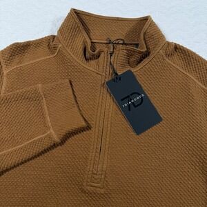 NWT 7 Diamonds Restoration 1/4 Zip Pullover Brown Mens XL 4 Way Stretch